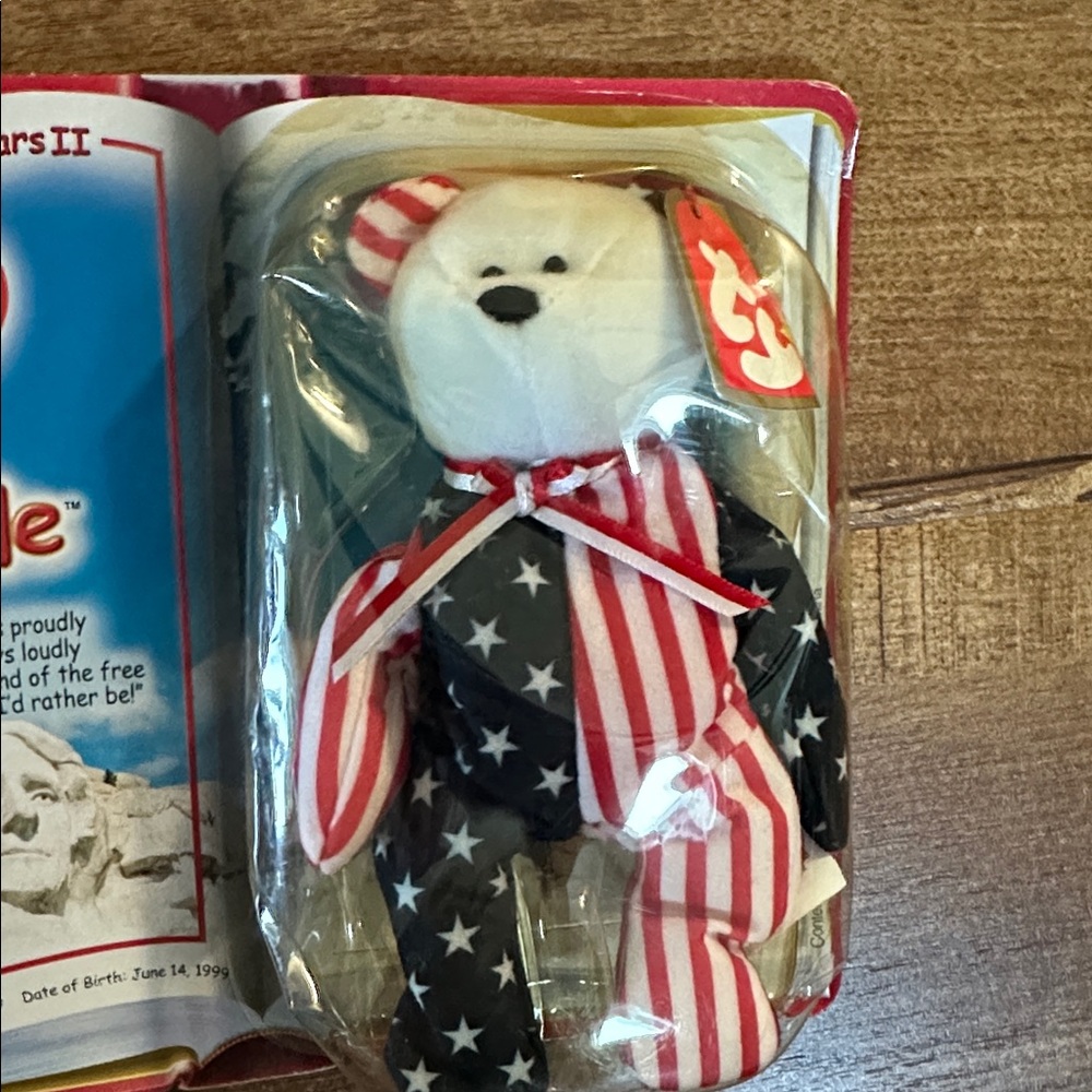 Ty McDonald’s Spangle Teenie Beanie Bear Plush